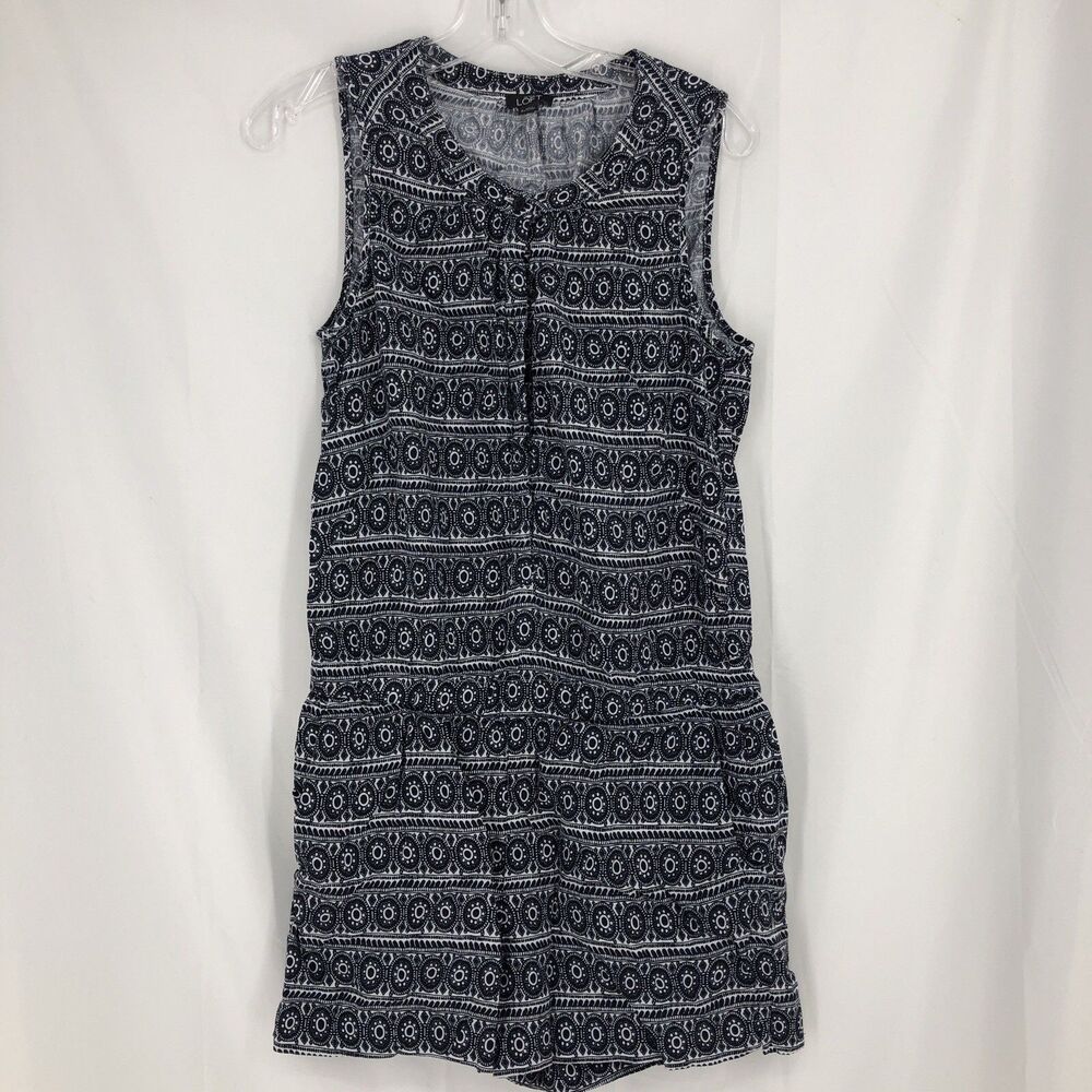 Ann Taylor Loft Sleeveless Romper V-Neck Women's Size Small